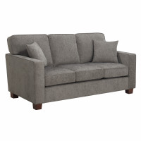OSP Home Furnishings RSL53-SK335 Russell 3 Seater Sofa in Taupe Fabric